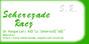 seherezade racz business card